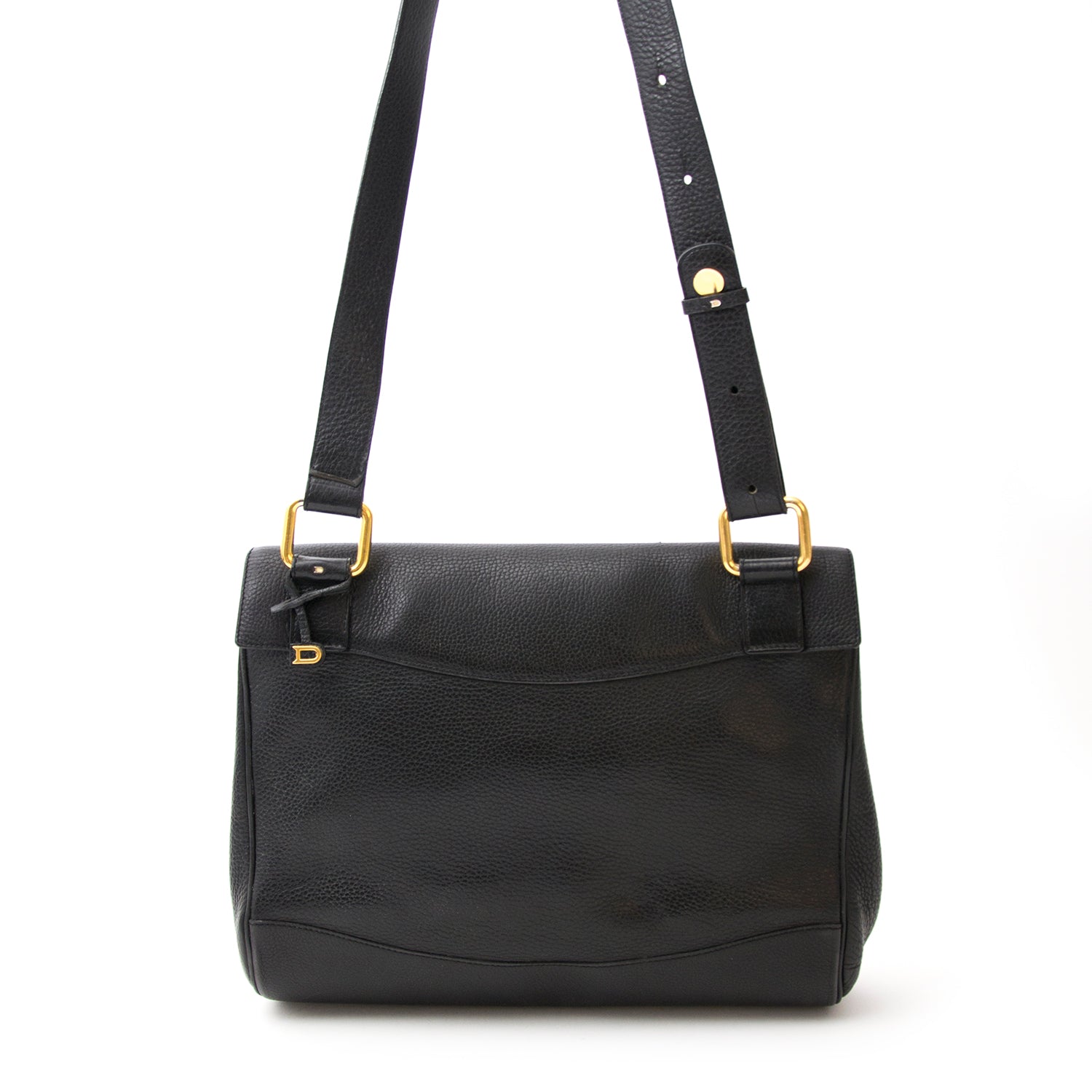 shop your designer luxury Delvaux Black Square Shoulder Bag like new