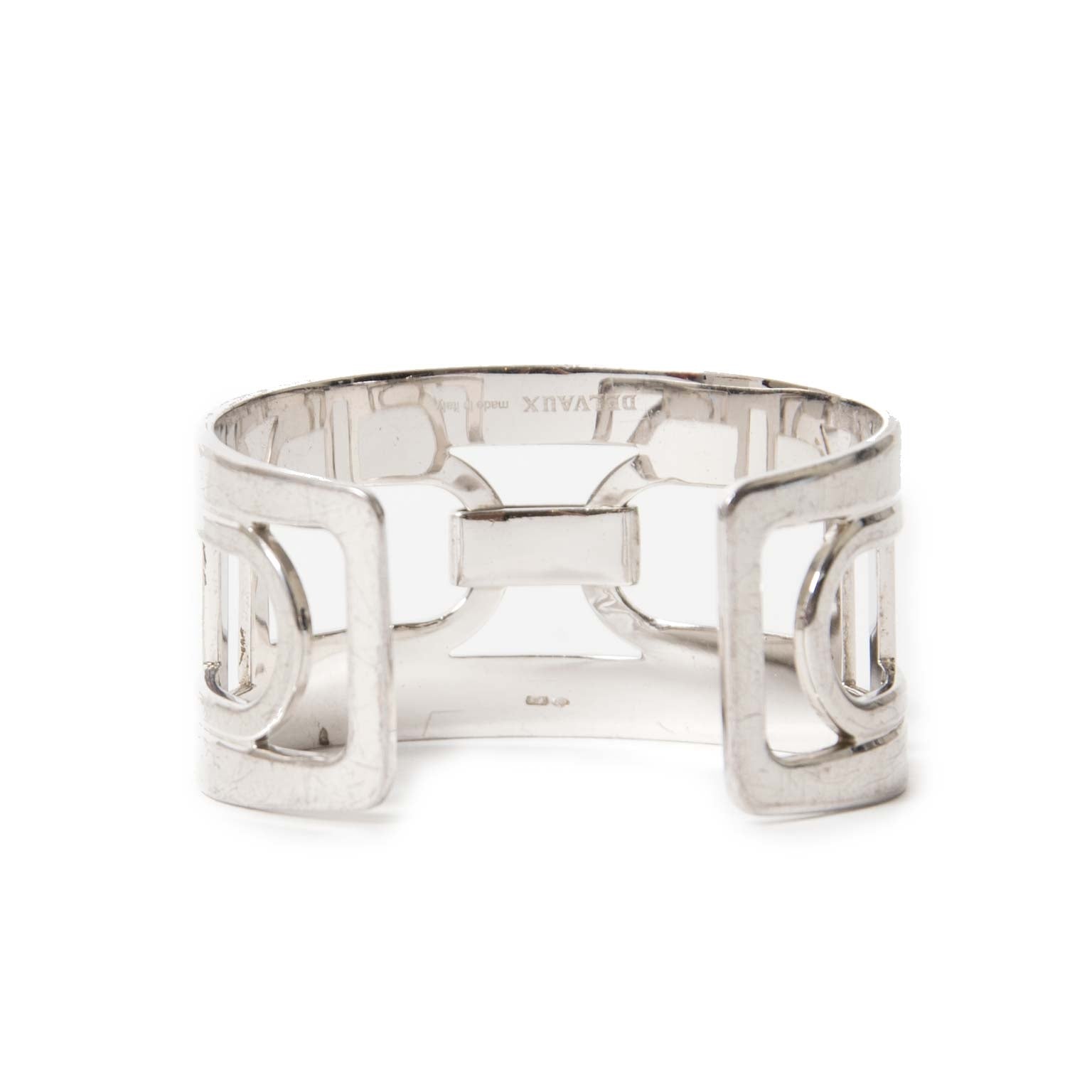 buy Delvaux Double D Silver Bracelet at labellov for the best price
