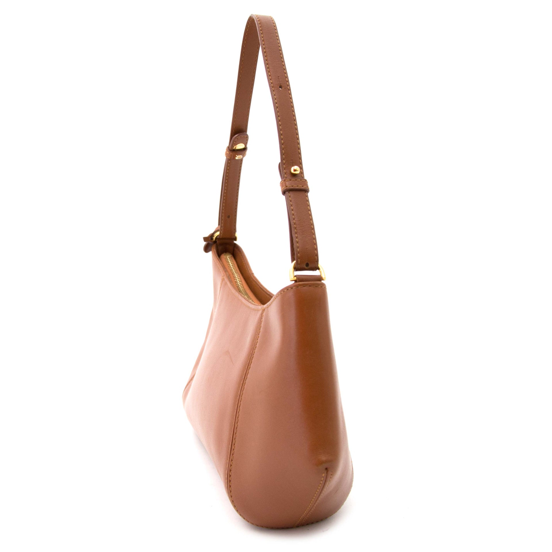Delvaux Désir Cognac Leather Shoulder Bag for the best price