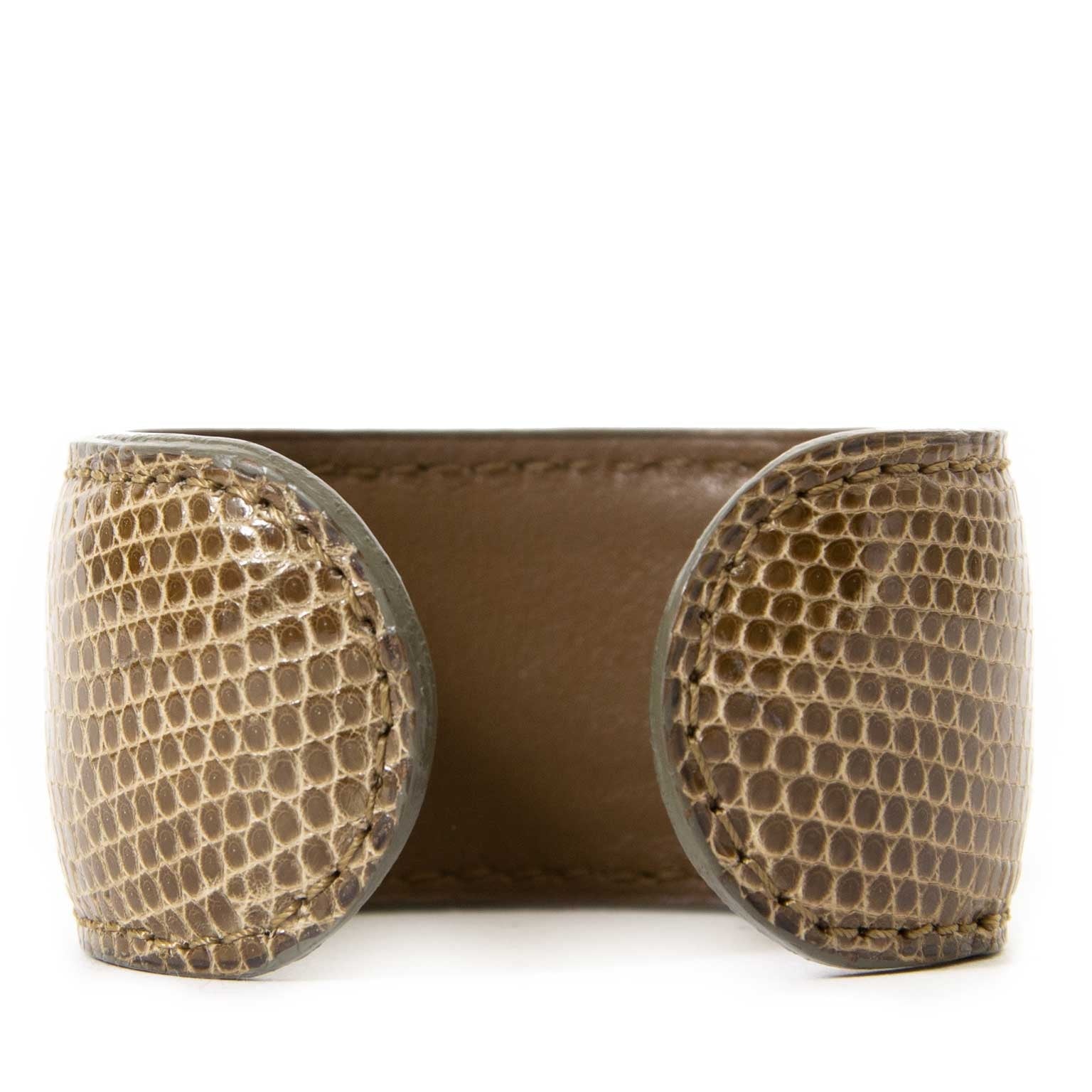 buy Delvaux Manchette Boheme GM Lezard Bracelet at labellov