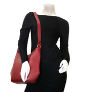 delvaux souhait jumping rosso shoulder bag now for sale at labellov vintage fashion webshop belgium