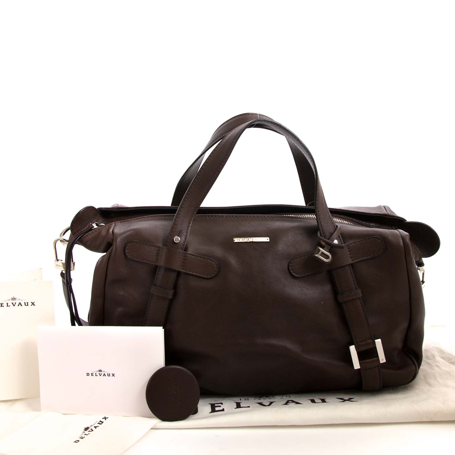 delvaux brown st germain destrier souple now for sale at labellov vintage fashion webshop belgium