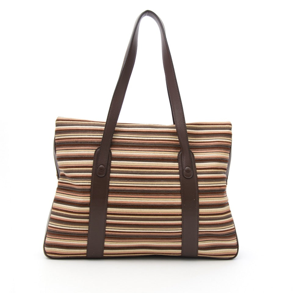 shop safe online secondhand designer Delvaux Givry Toile Macaron at the best price online