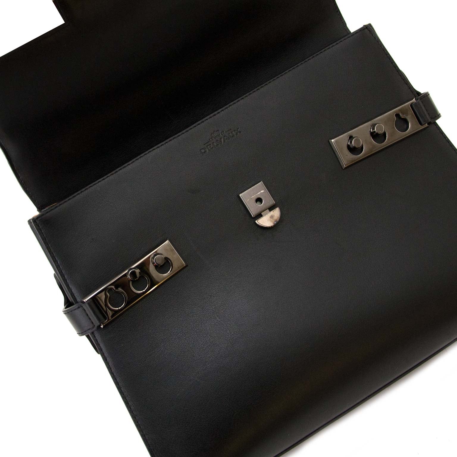 delvaux tempête black gm bag now for sale at labellov vintage fashion webshop belgium