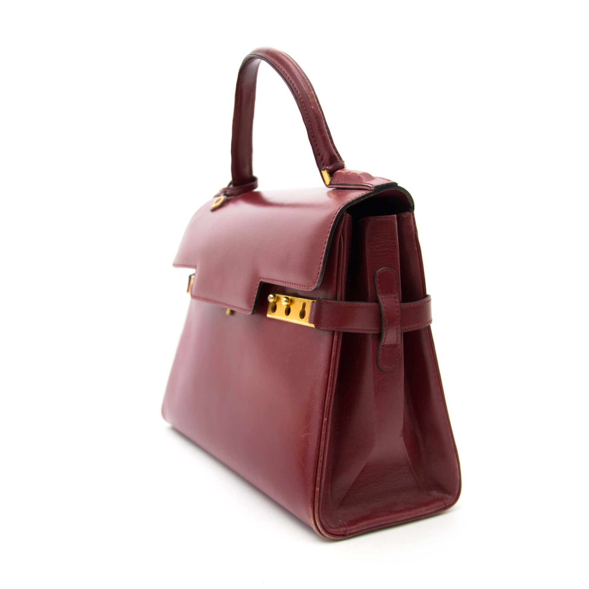 Delvaux Tempete bordeaux d'occasion à la vente en ligne.