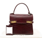 Acheter secur en ligne votre Delvaux Tempete PM Croc Bordeaux 100% authentique chez Labellov à Anvers
