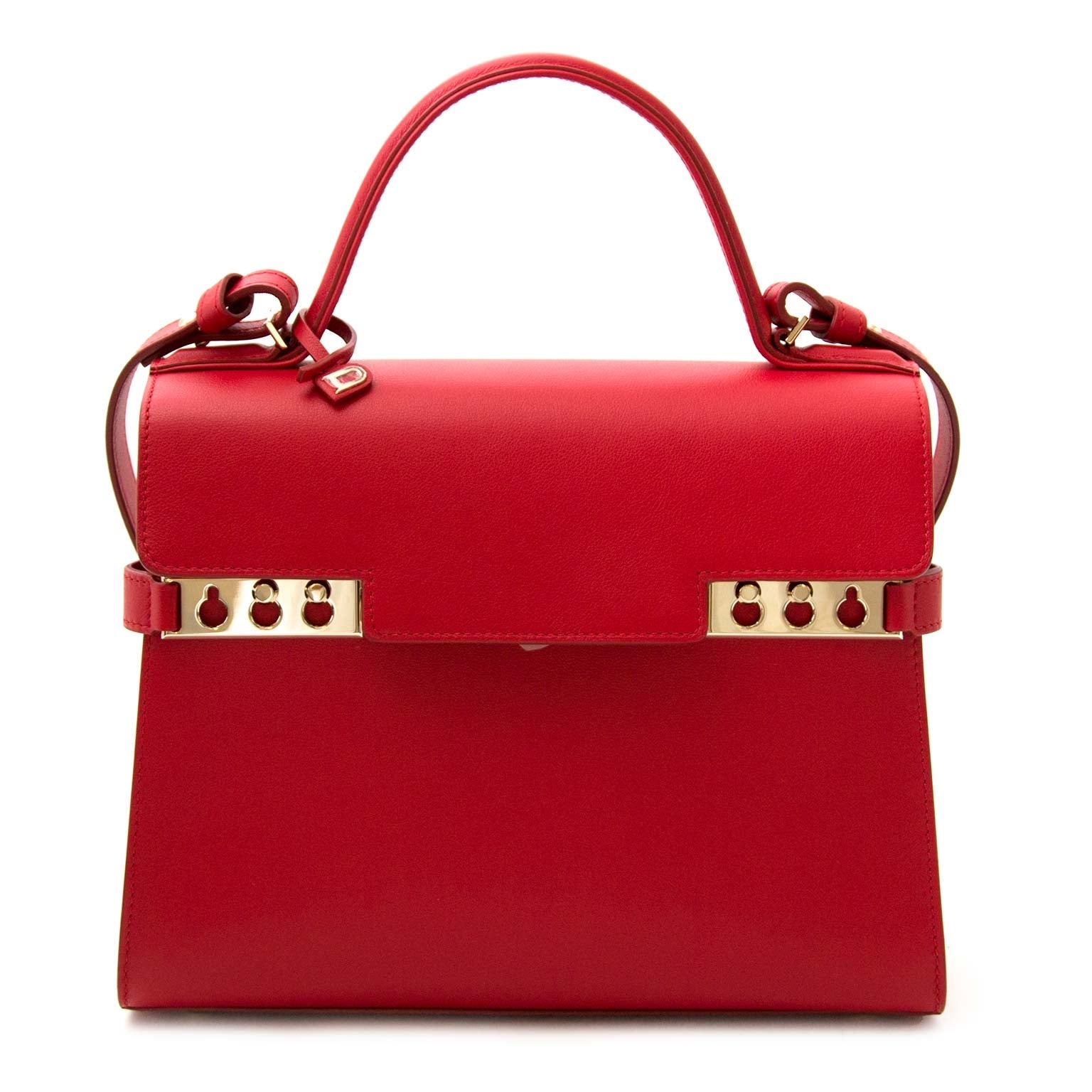 shop safe online your secondhand *As New* Delvaux Tempete MM Rouge Lipstick