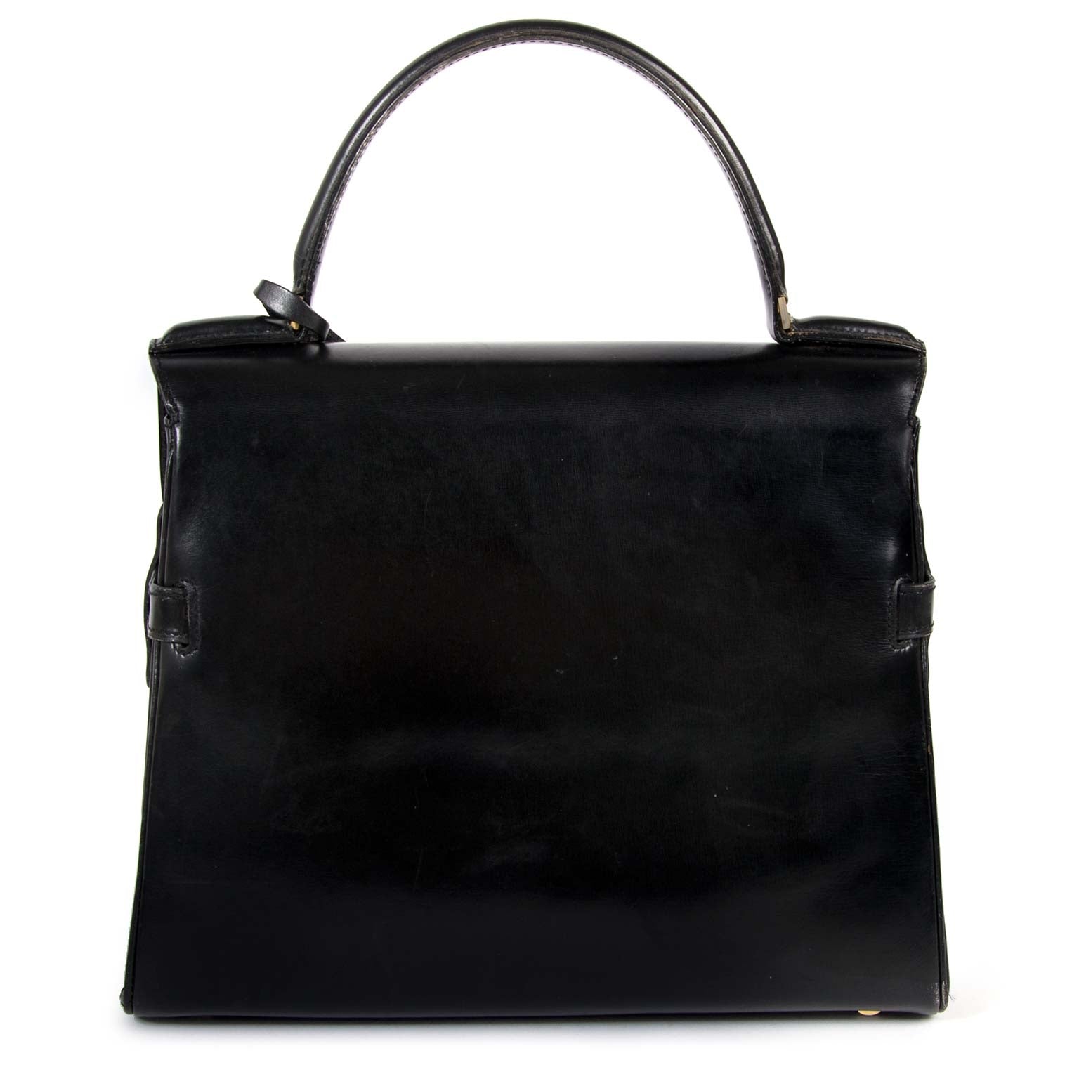 Delvaux Black Boxcalf Leather Tempête MM kopen en verkopen aan de beste prijs