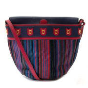 delvaux multicolor toile de cuir crossbody bag now for sale at labellov vintage fashion webshop belgium