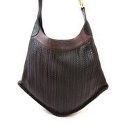 shop safe online secondhand Delvaux Toile De Cuire Satan Shoulder Bag