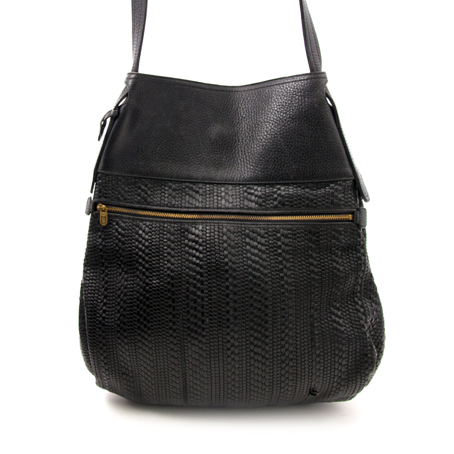 Buy a secondhand Delvaux Black Faust Toile De Cuir Bag at Labellov.com