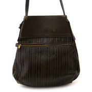 tweedehands Delvaux Dark Brown Toile De Cuir Bag te koop bij labellov