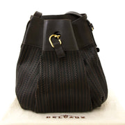 buy Delvaux Dark Brown Toile De Cuir Bag for a good price at labellov
