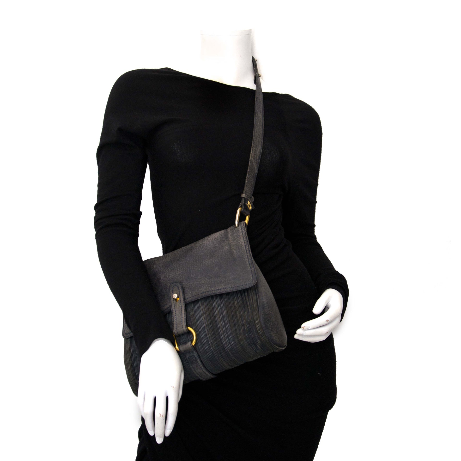 Achetez Delvaux Toile de Cuir Crossbody Bag enligne chez labellov.com
