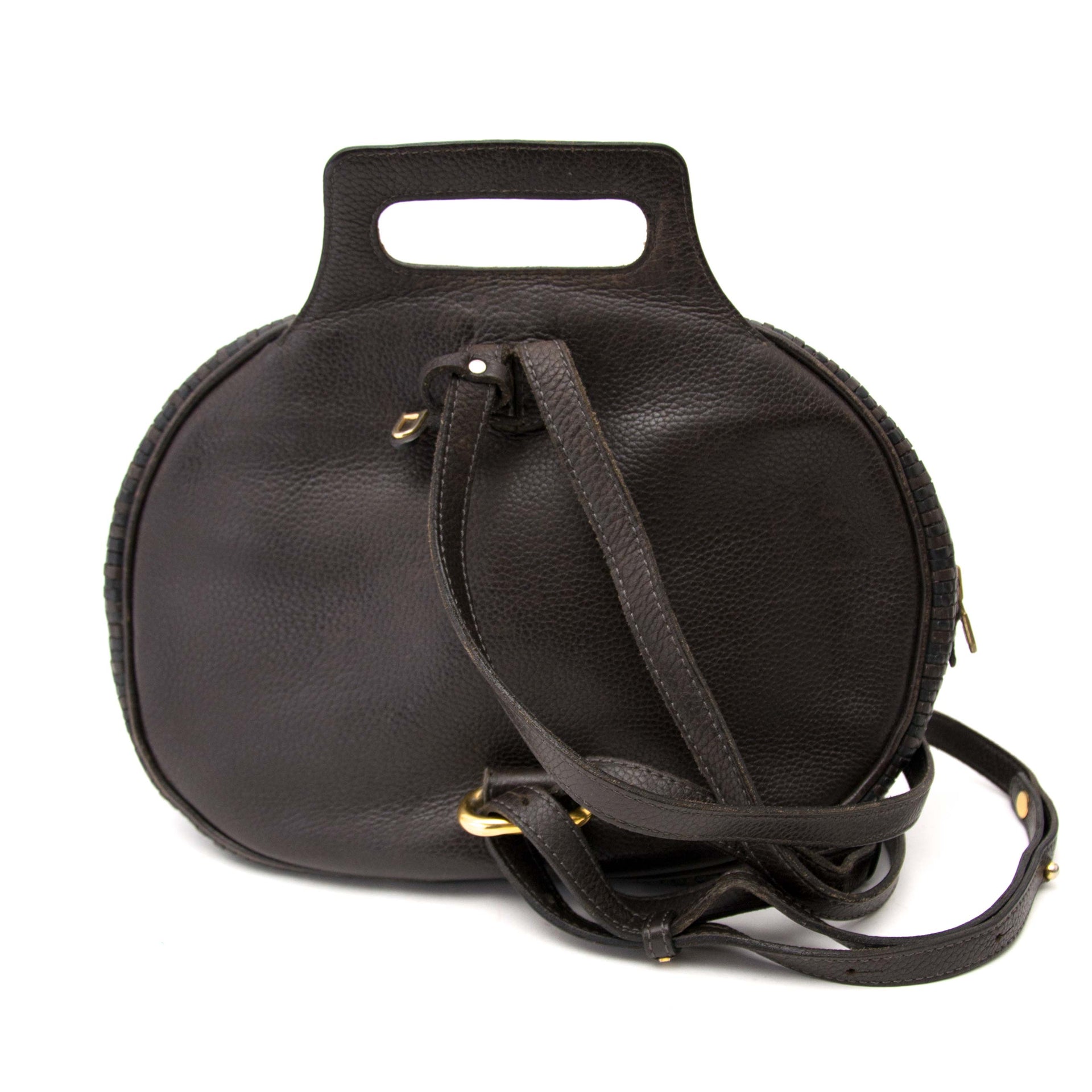Acheter secur en ligne votre sac a mains Delvaux Toile de Cuir Brown Backpack pour le meilleur prix