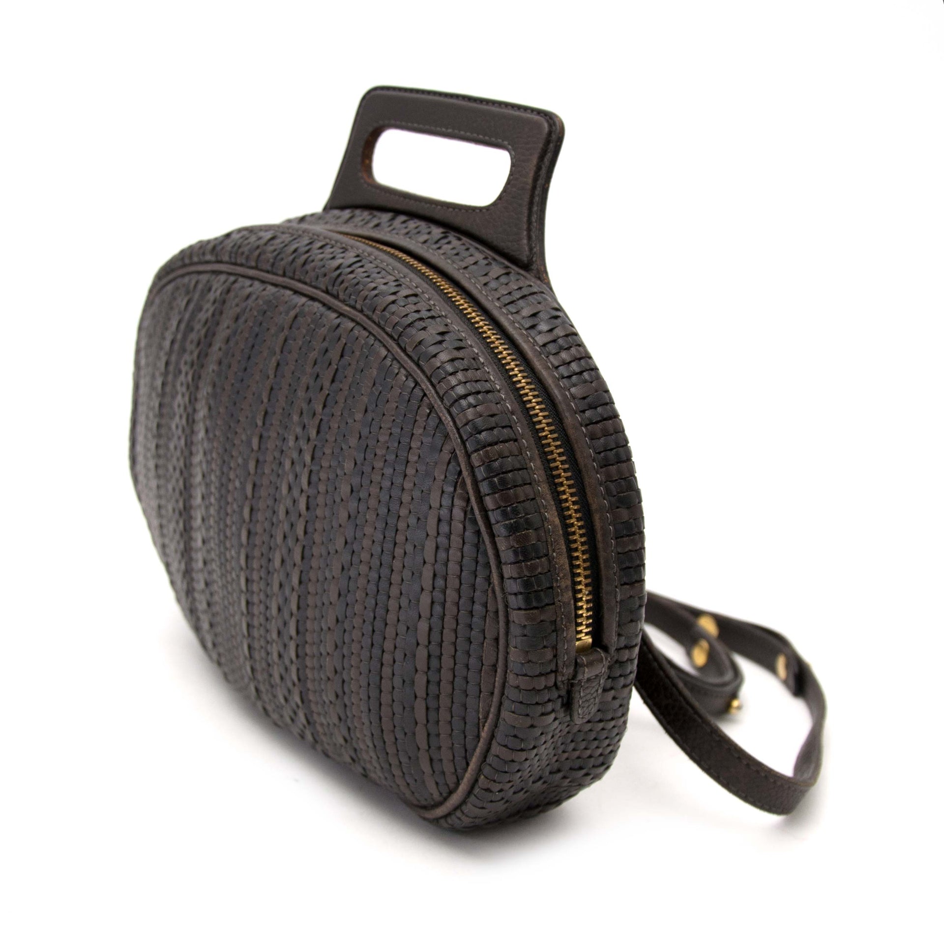 Bent u op zoek naar een echte Delvaux Toile de Cuir Brown Backpack? Vintage luxe bij Labellov