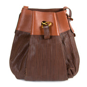 Delvaux Cognac Toile De Cuir Shoulderbag now for sale at labellov vintage fashion webshop belgium