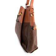 Delvaux Cognac Toile De Cuir Shoulderbag now for sale at labellov vintage fashion webshop belgium