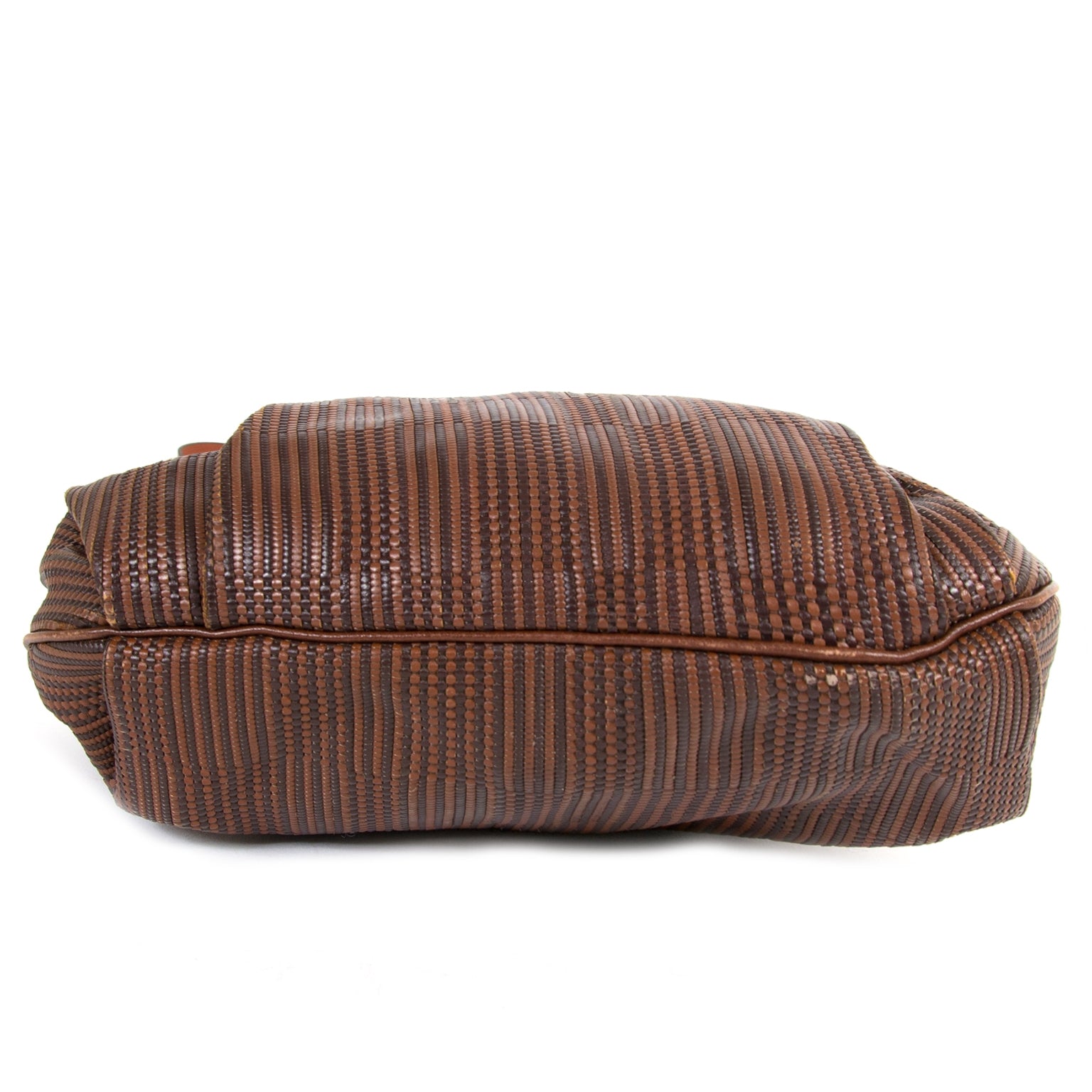 Delvaux Cognac Toile De Cuir Shoulderbag now for sale at labellov vintage fashion webshop belgium