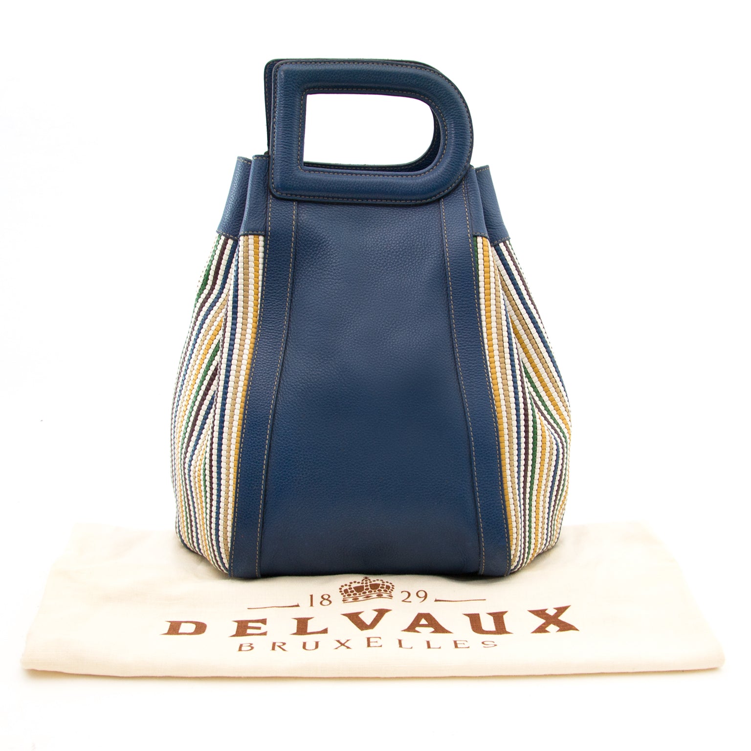Achetez en ligne chez Labellov.com Delvaux Toile de Cuir Punch Bag