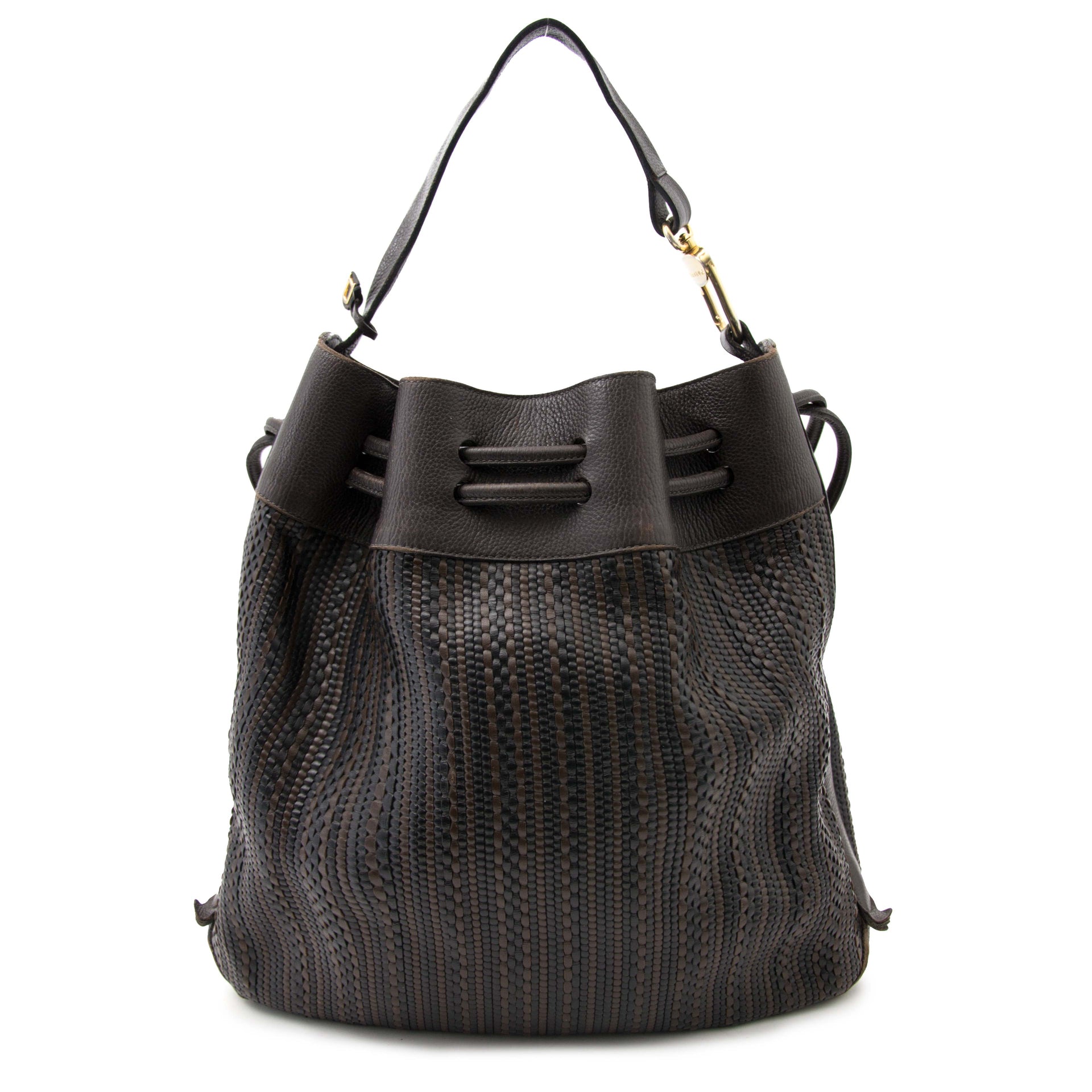 Delvaux Black Toile De Cuir Shoulderbag