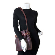 Delvaux Bordeaux Toile De Cuir Calicot now for sale at labellov vintage fashion webshop belgium