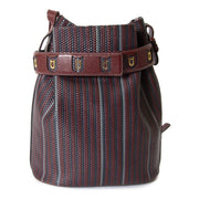 Delvaux Bordeaux Toile De Cuir Calicot now for sale at labellov vintage fashion webshop belgium