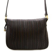authentieke Delvaux Brown Toile De Cuir Shoulderbag te koop bij labellov