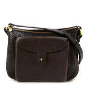 koop Delvaux Brown Toile De Cuir Shoulderbag at labellov