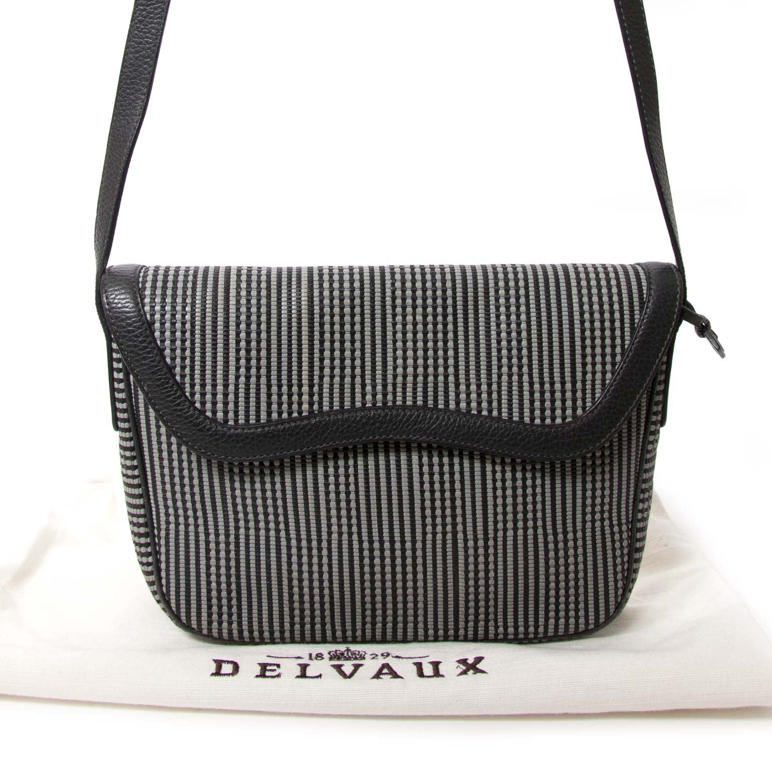 buy Delvaux Grey Toile De Cuir Cross Body Bag online and pay save at labellov.com