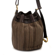 delvaux beige toile de cuir drawstring bucket bag now for sale at labellov vintage fashion webshop belgium