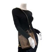 delvaux beige toile de cuir drawstring bucket bag now for sale at labellov vintage fashion webshop belgium