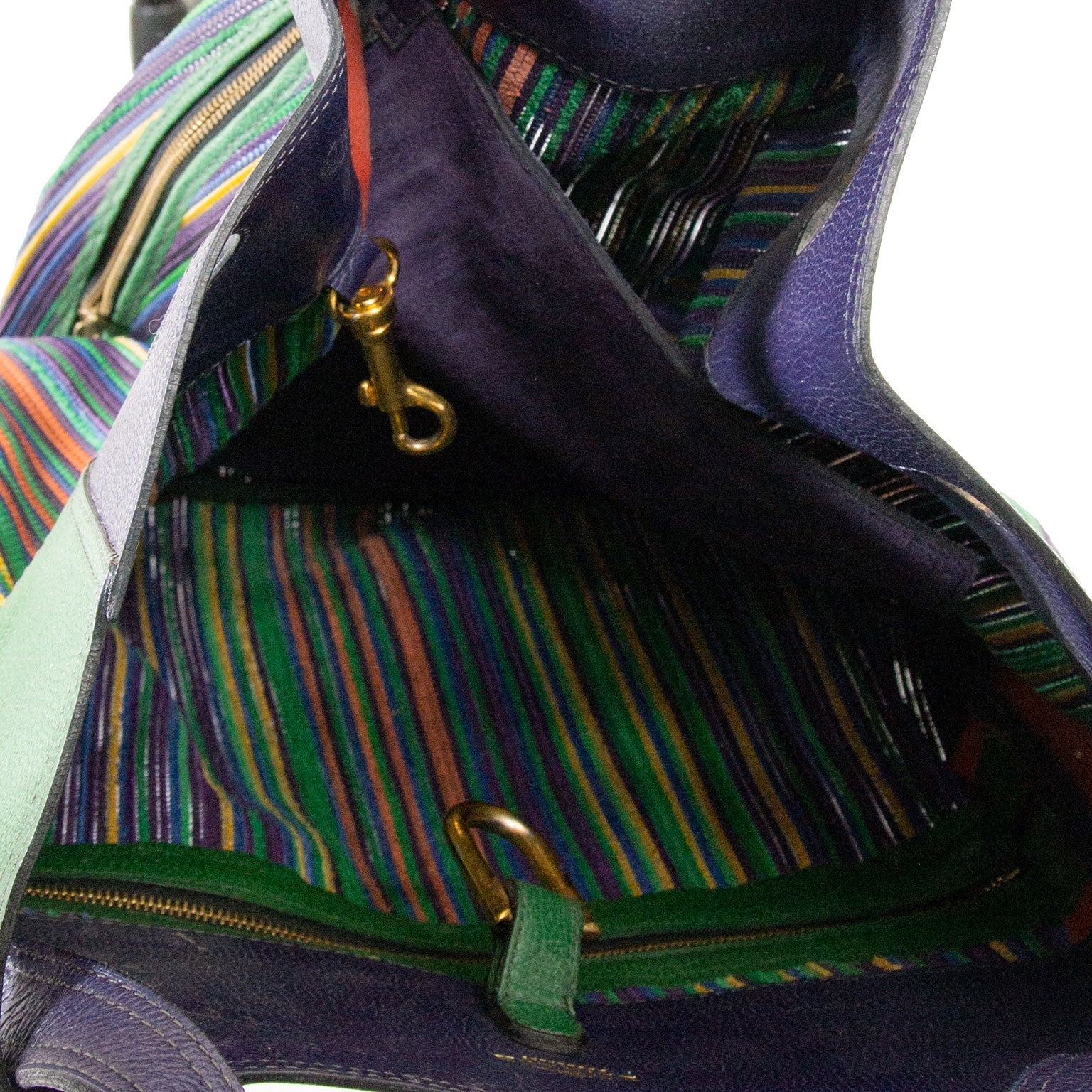delvaux multicolor toile de cuir faust sac à labellov vintage webshop de mode belgique