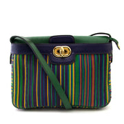 koop Delvaux Multicolor Toile de Cuir Crossbody Bag bij labellov aan een goede prijs