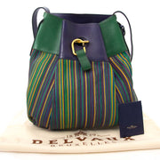 shoçp safe oninle Delvaux Multicolor Toile De Cuir Bucket Bag