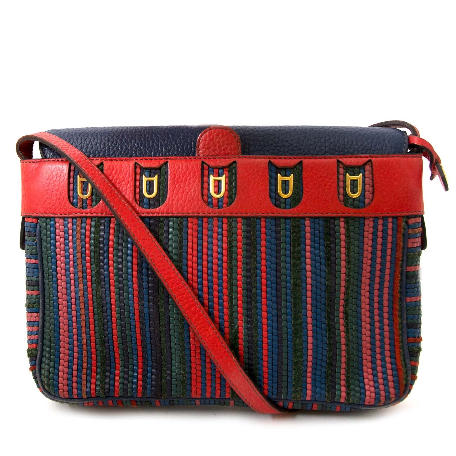 acheter en ligne pour le meilleur prix Delvaux Multicolor Toile De Cuir Crossbody Bag