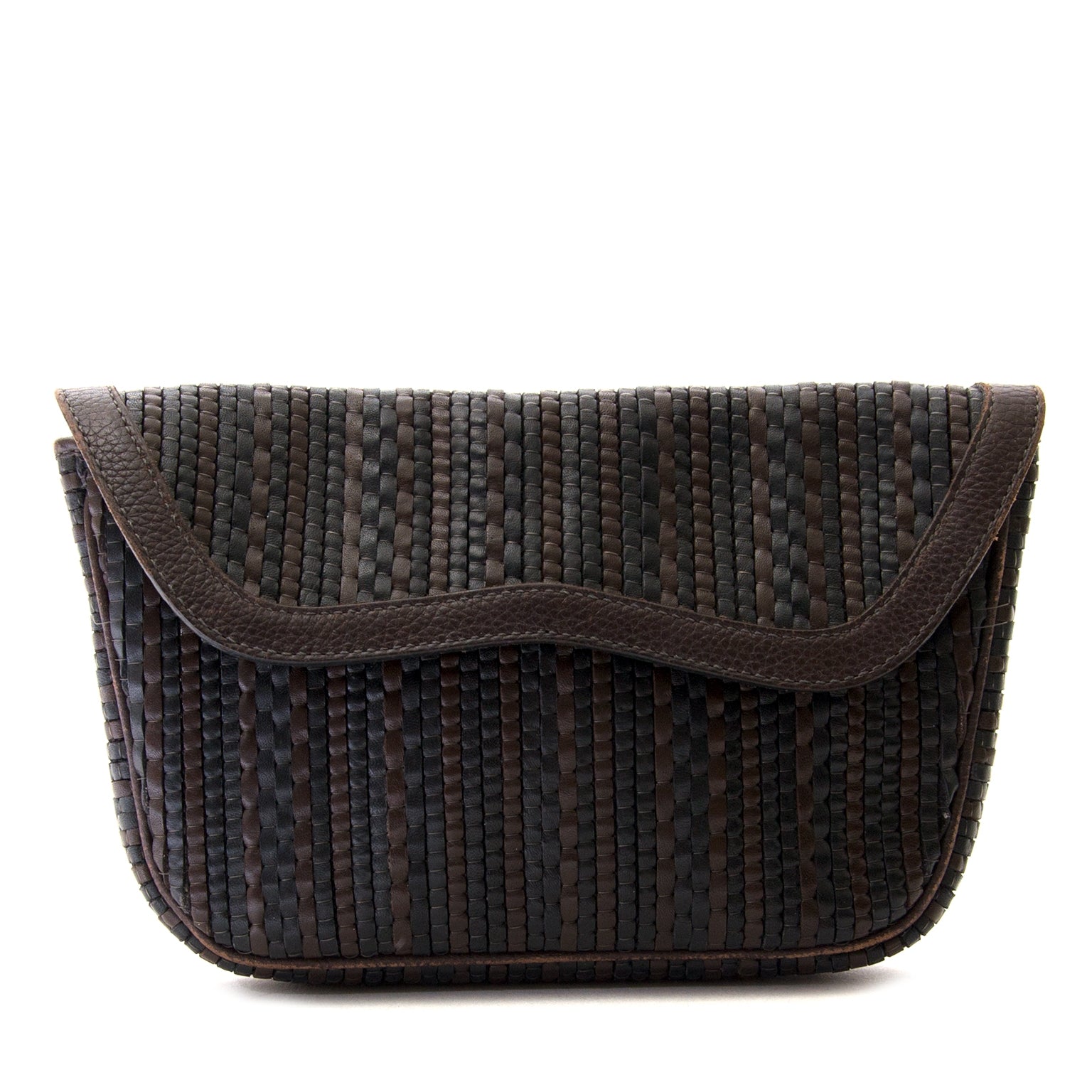 delvaux toile de cuir pochette now for sale at labellov vintage fashion webshop belgium