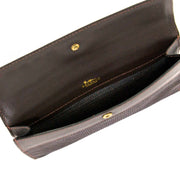 Delvaux Brown Toile De Cuir Pouch now for sale at labellov vintage fashion webshop belgium