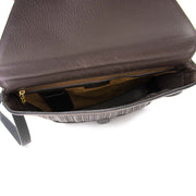Delvaux Brown Toile de Cuir Crossbody Bag