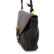 Delvaux Brown Toile de Cuir Crossbody Bag
