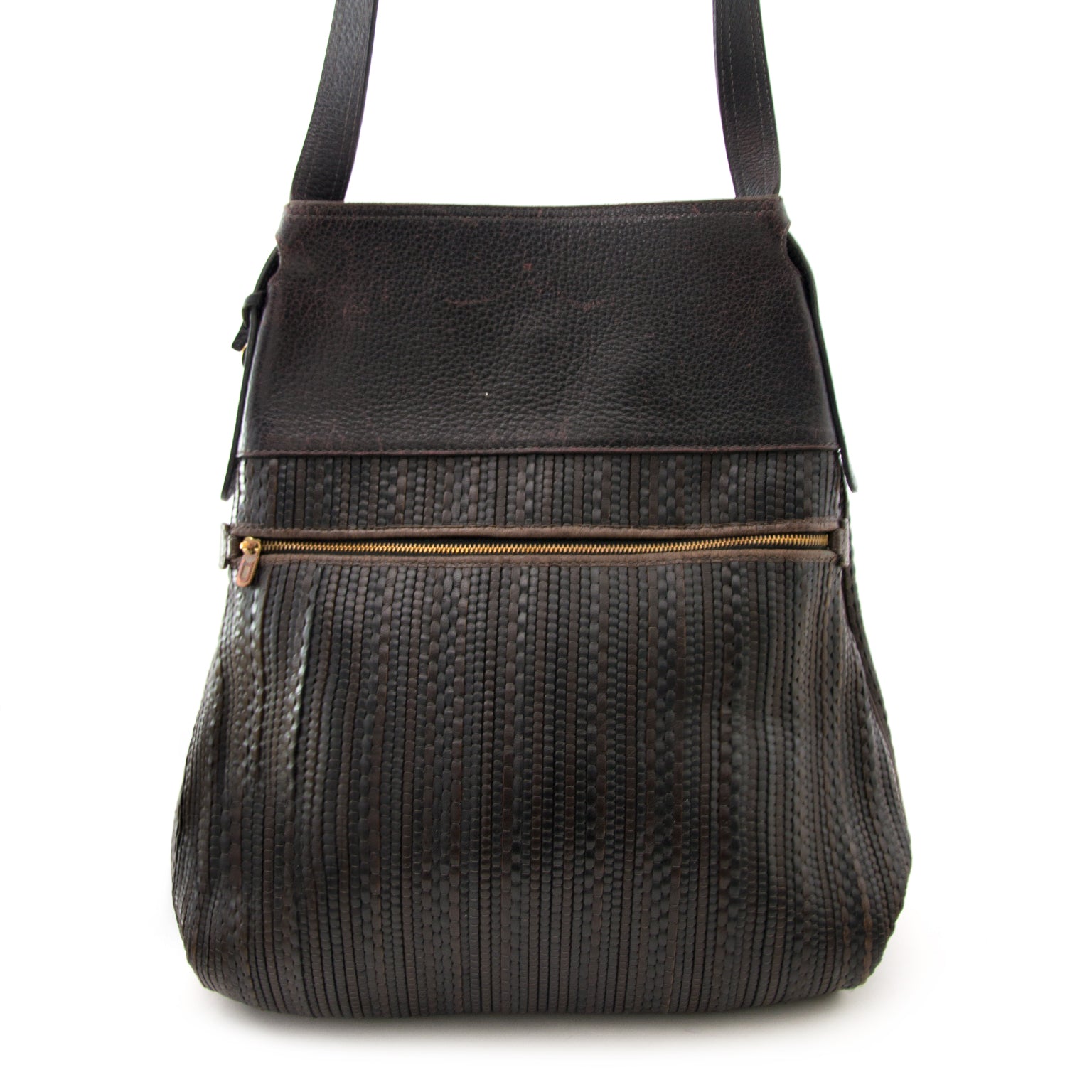 Achetez sans risque un vrai Dalvaux toile de cuir Faust bag sur www.labellov.com au meilleur prix.