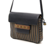 Buy your 100% authentic Delvaux Toile De Cuire Black Flap Cross Body Bag for the best price safe and secure secondhand
