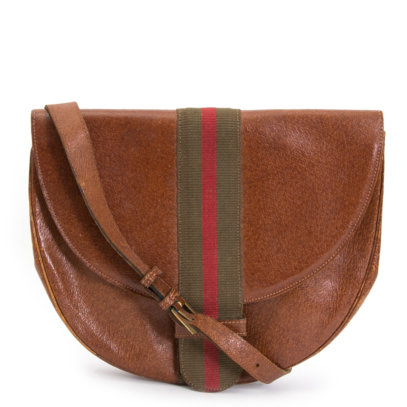 koop veilig online jouw tweedehands Delvaux Vintage Stripe Bag