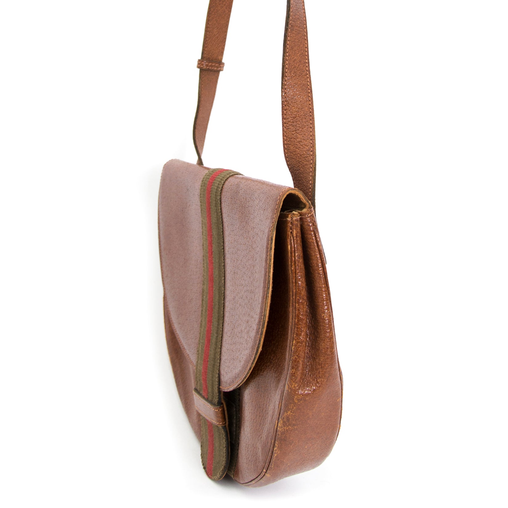 koop online jouw tweedehands Delvaux Vintage Stripe Bag