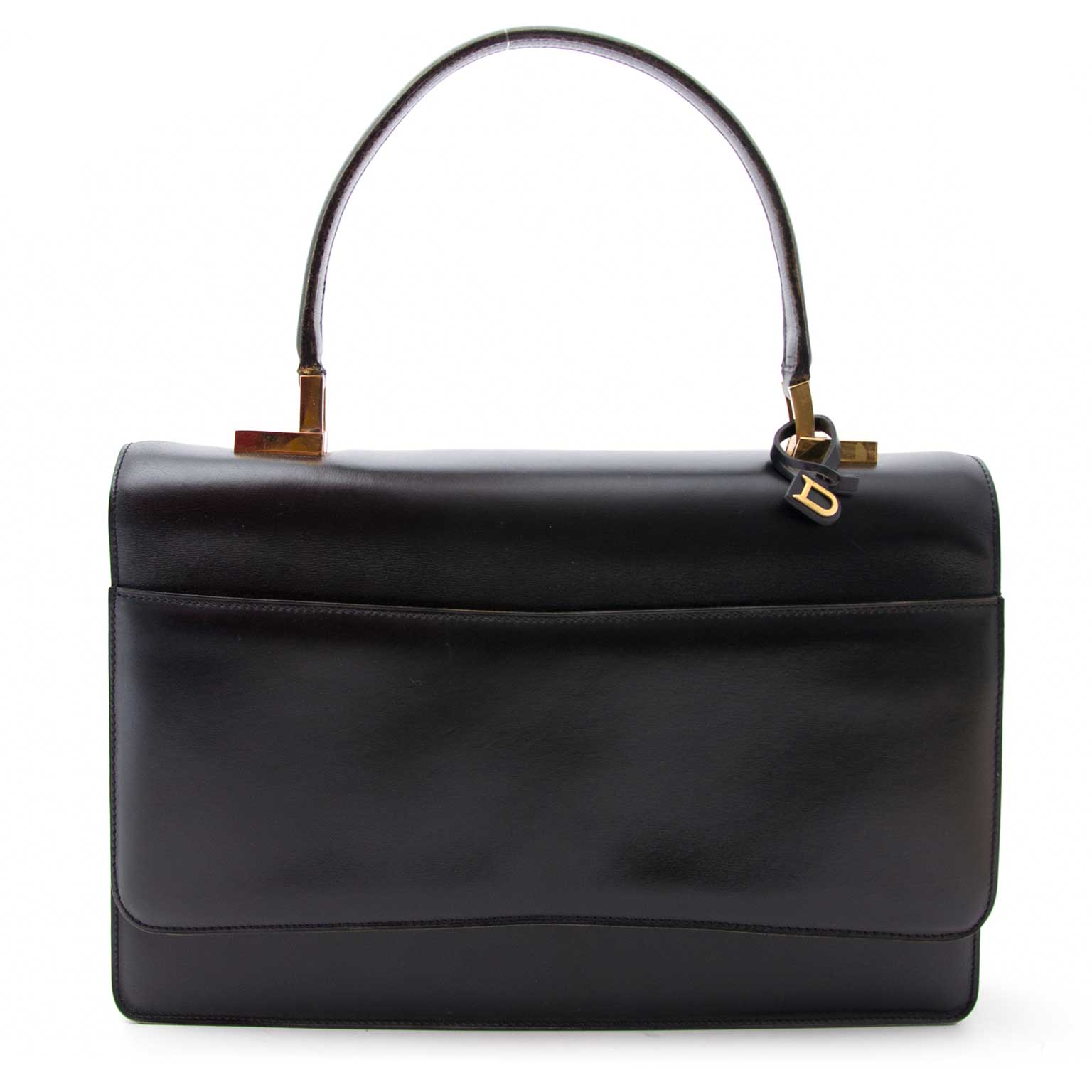 2dehands Delvaux Vintage Black Shoulderbag aan de beste prijs