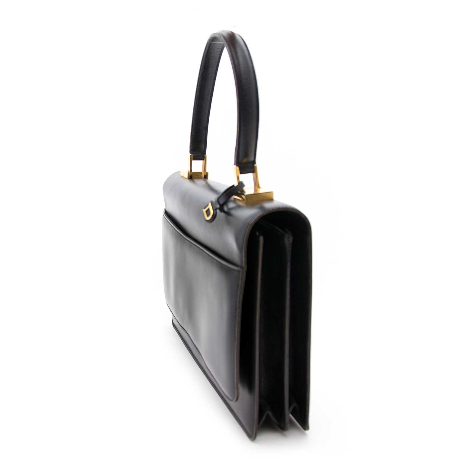 shop safe online your secondhand Delvaux Vintage Black Shoulderbag