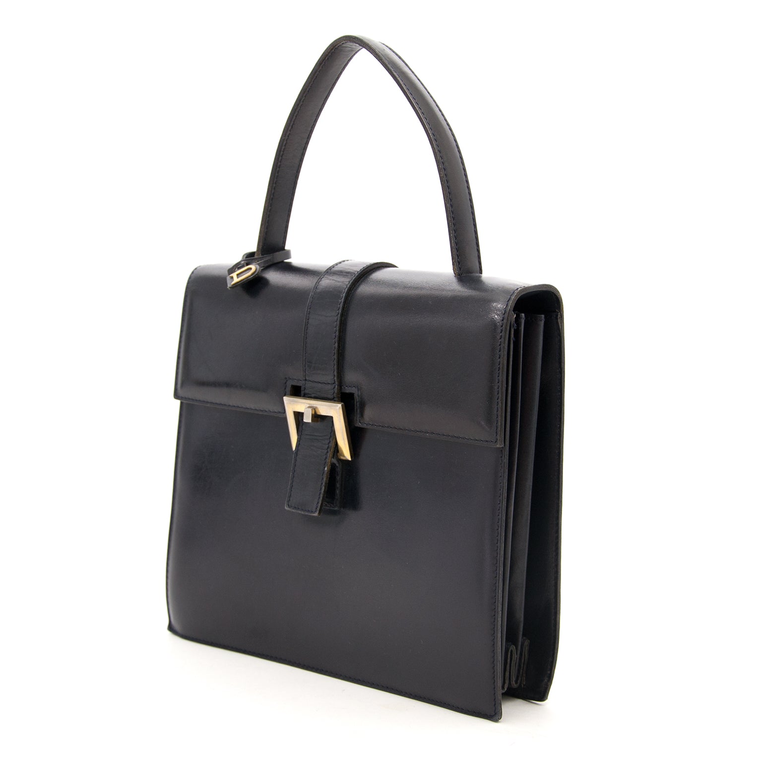 Heute können Sie diese Schwarze Delvaux Modèle Déposé Handtasche auf labellov.com ankaufen.