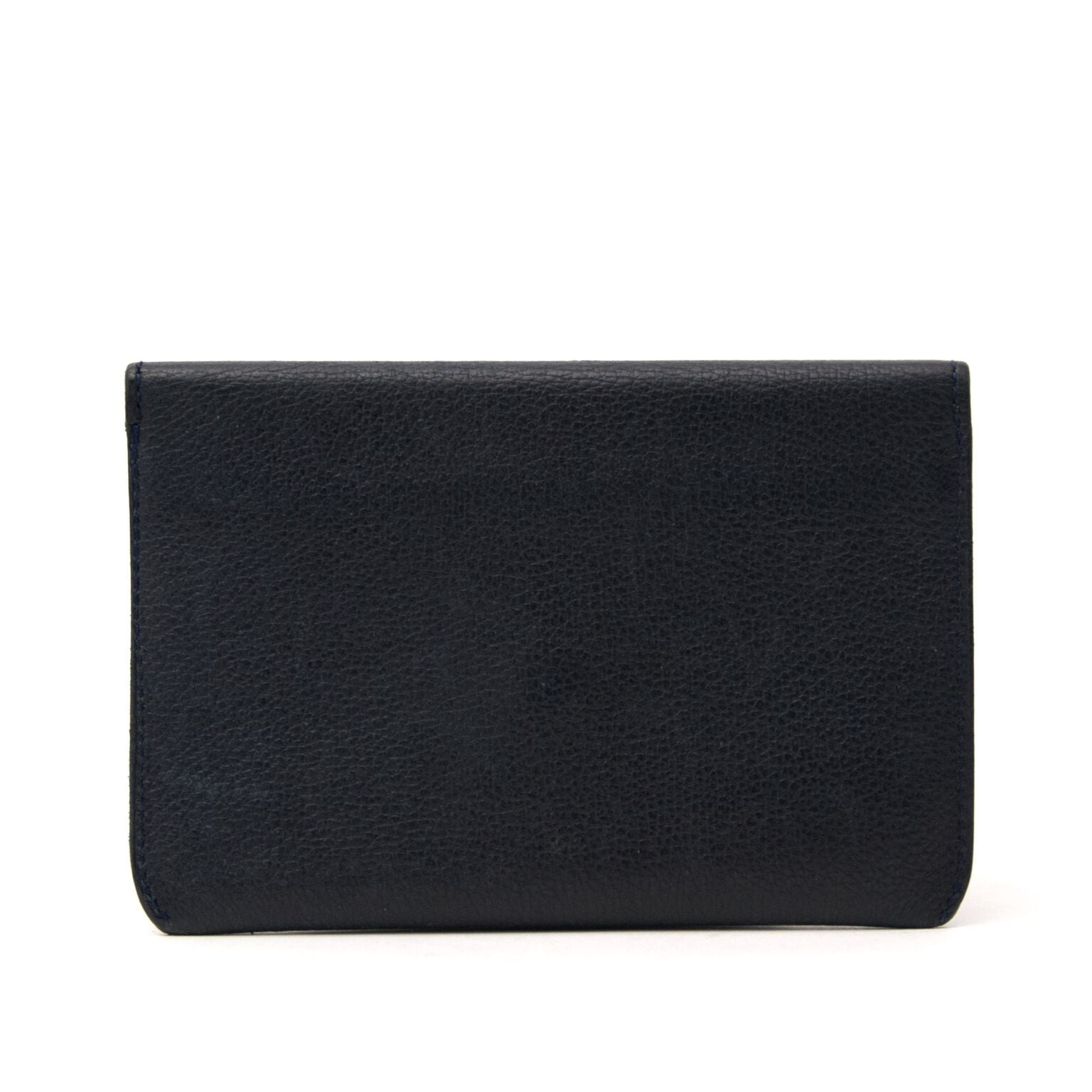 Koop een donker blauwe portomonnee van Delvaux nu op labellov.com