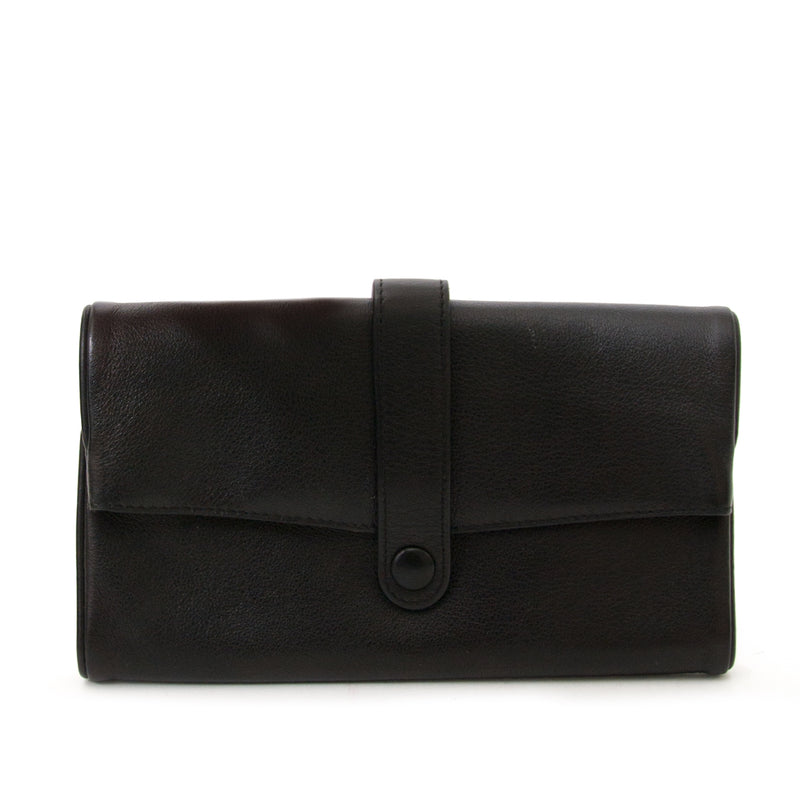 Delvaux Zwarte Portemonnee
