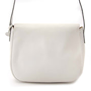 Buy your Delvaux White Pebbled Leather Shoulder Bag vintage